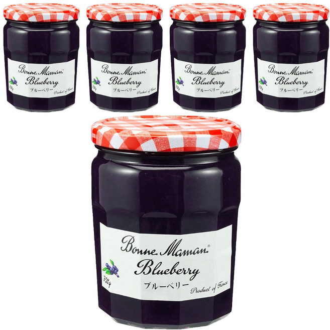 본마망 블루베리잼, 750g, 5개