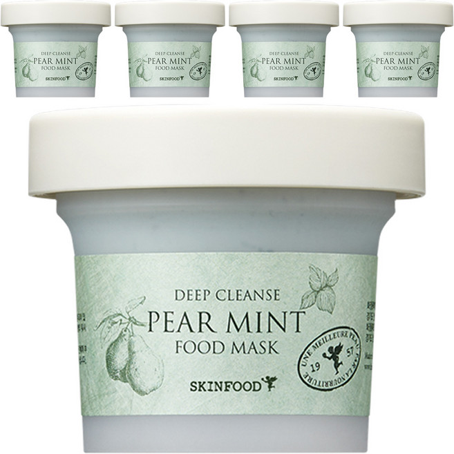 스킨푸드 페어민트 푸드 마스크 120g, 1개입, 5개