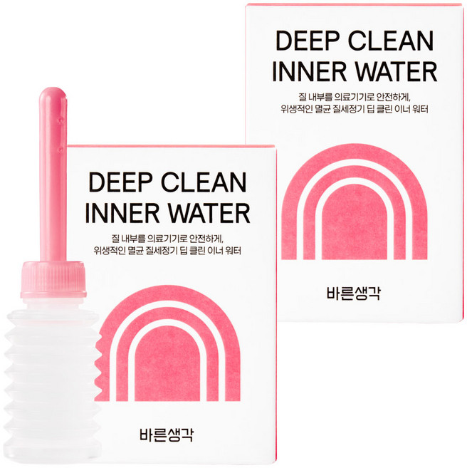 바른생각 딥 클린 이너 워터, 50ml, 2개