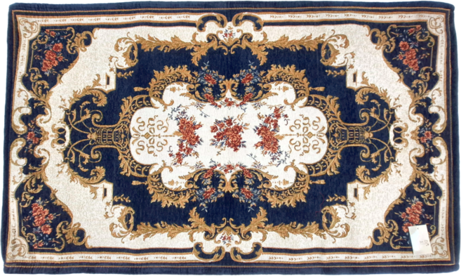 BonBon naturel 歐式奢華提花長方踏墊 聚酯纖維 雪尼爾