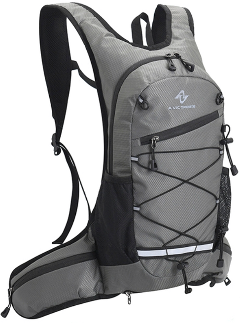 에이빅 스포츠 아웃도어 경량 등산 가방, 그레이