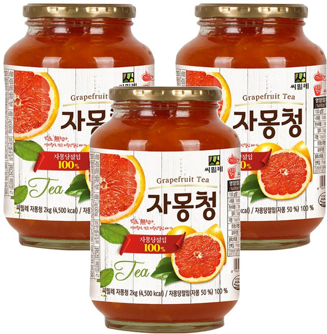 씨밀레 자몽청, 2000g, 1개입, 3개