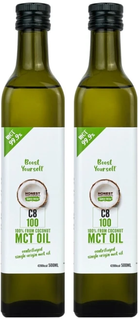어니스트 코코넛 MCT 오일 C8, 500ml, 2개 - 쿠팡