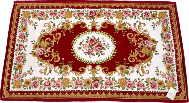 BonBon naturel 歐式伯爵提花長方踏墊 B-4277-3