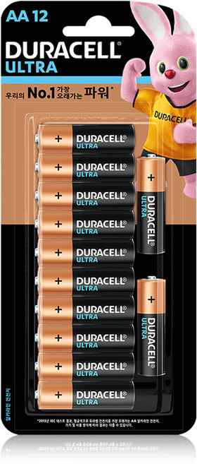 듀라셀 울트라 알카라인 건전지 AA 블리스터팩, 12개입, 1개