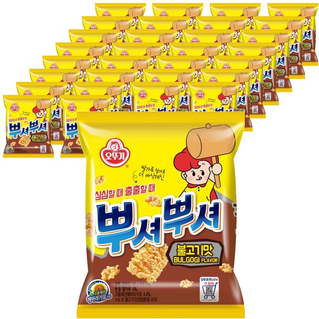 오뚜기 뿌셔뿌셔 불고기맛, 90g, 48개
