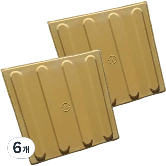 고강도 콘크리트 시각장애인 점자블럭, 6개, 선형