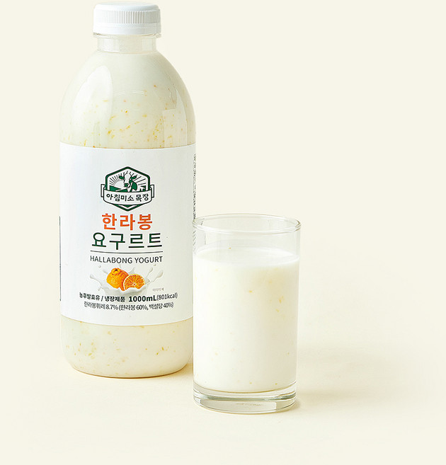 아침미소목장 동물복지 인증 한라봉 요구르트, 1개, 1개입, 1L