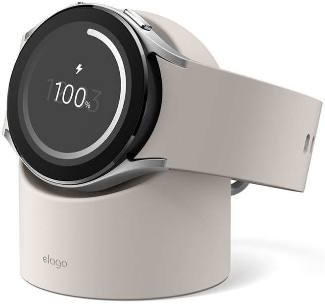 엘라고 GW2 갤럭시 워치 충전 거치대, 스톤, 1개