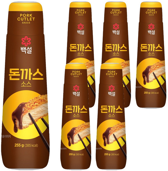 백설 돈까스 소스, 6개, 255g