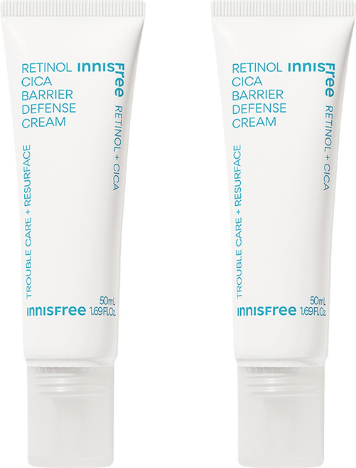 [비건뷰티] 이니스프리 레티놀 시카 흔적 장벽 크림, 50ml, 2개