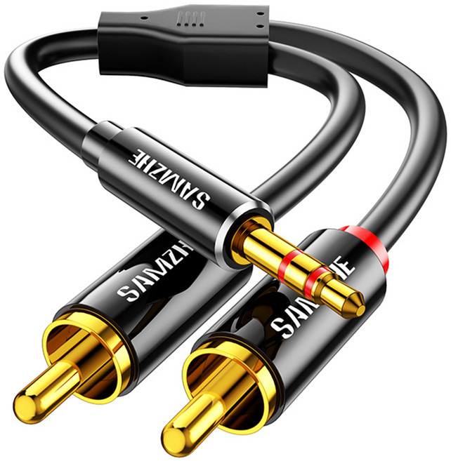 山澤 3.5mm 立體聲 to 2RCA 音源線 2m, 單一商品