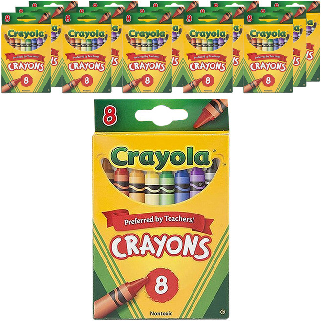 크레욜라 크레용, 8색, 16개