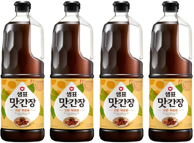 샘표 맛간장 조림볶음용, 1.7L, 4개