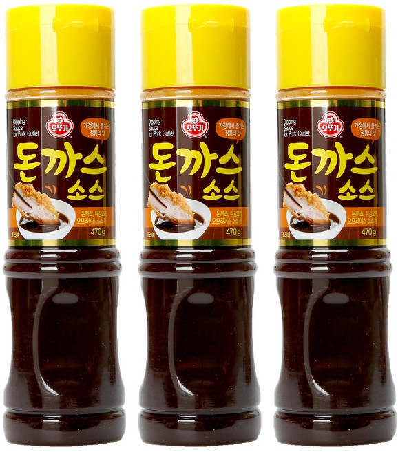 오뚜기 돈까스 소스, 470g, 3개