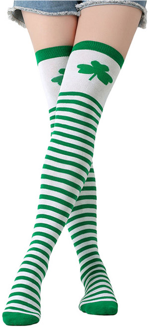 핫데이썸 여성용 골프 니삭스 2켤레 세트, 클로버, 1세트