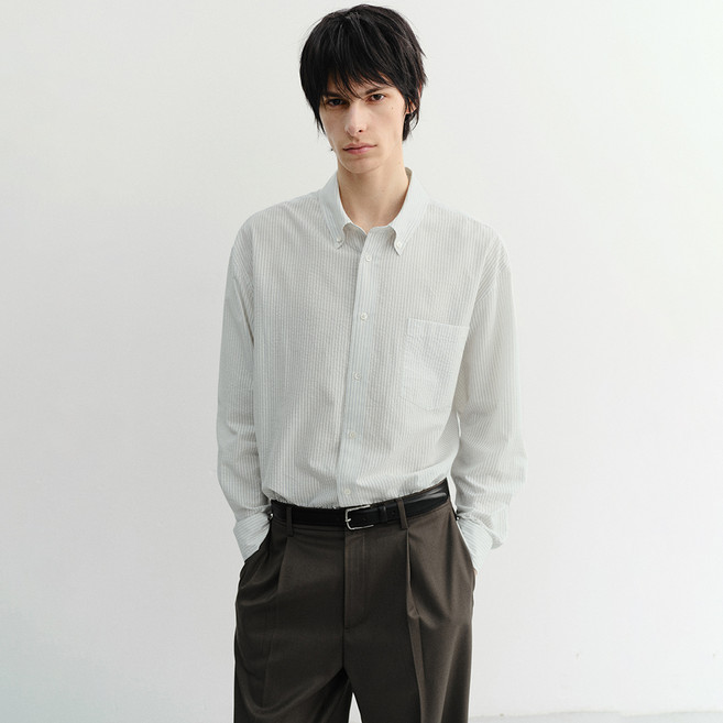 Dunst 男士經典條紋BD寬版襯衫 UDSH6B125