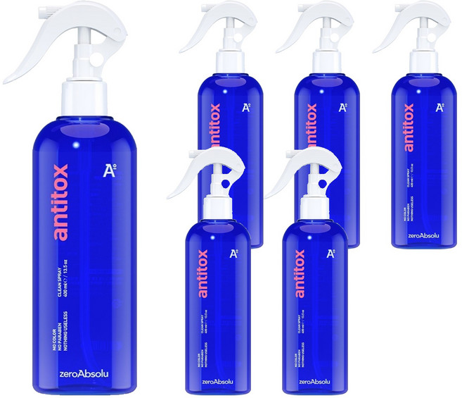 안티톡스 클린 스프레이 대용량 소독제, 6개, 400ml