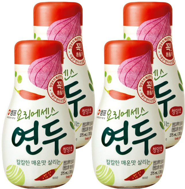 연두 요리에센스 청양초, 275ml, 4개