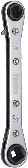 PANRICO 百利世 棘輪式平板四用扳手 3/16x1/4-5/16x3/8 合金鋼, 1支