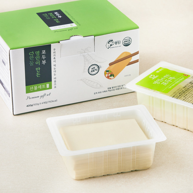 한둘 명인이 만든 포두부, 100g, 4개