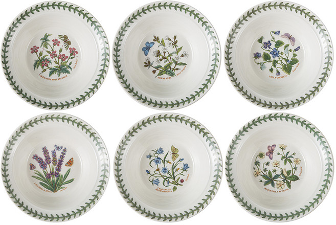 포트메리온 쿠팡수입 보타닉가든 오트밀D 찬기, 랜덤 발송, 6개