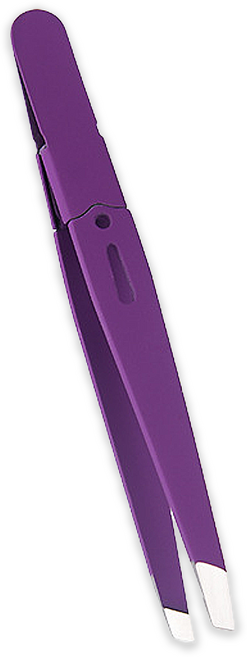 바코젤 눈썹 미용 핀셋 족집게, 퍼플, 1개