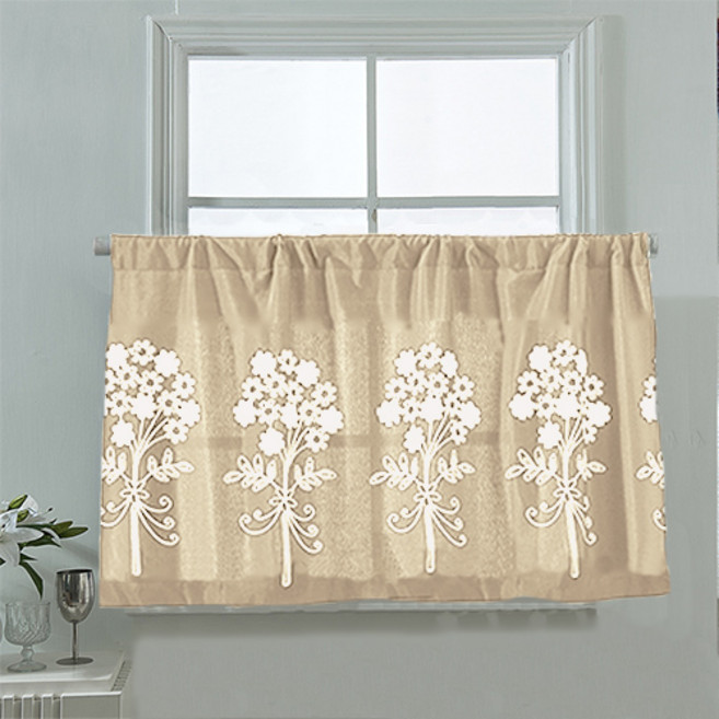 더플로우 여성스러운 다용도 작은창 반커튼