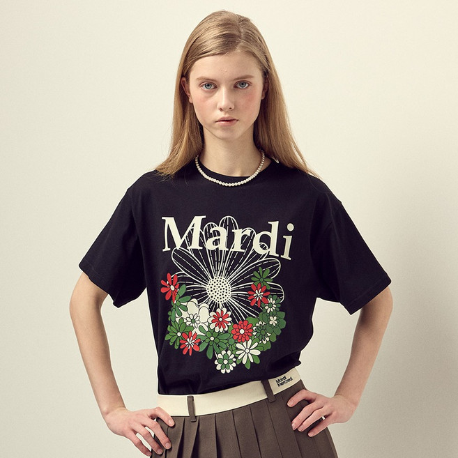 Mardi Mercredi 女款花卉印花棉質T恤
