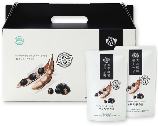 청춘농장 오직 약콩두유, 190ml, 20개