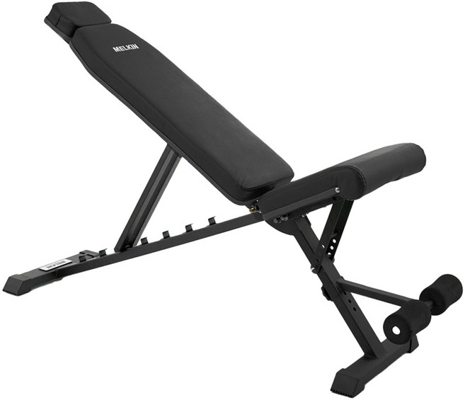 멜킨스포츠 멜킨 볼튼 인클라인 벤치 + 헤드 레스트 세트, 카본 그레이