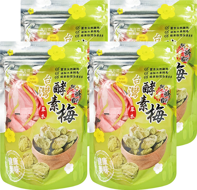 晨一 阿蜂師台灣酵素梅, 200g, 4袋