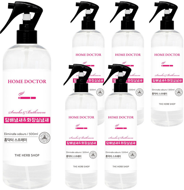 홈닥터 룸 스프레이 탈취제, 500ml, 6개