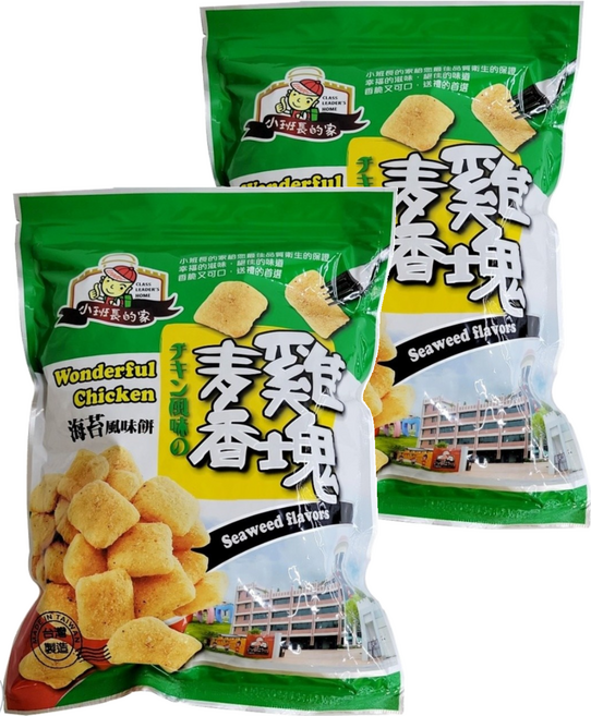 CLASS LEADER'S HOME 小班長的家 麥香雞塊 海苔風味餅, 240g, 2包