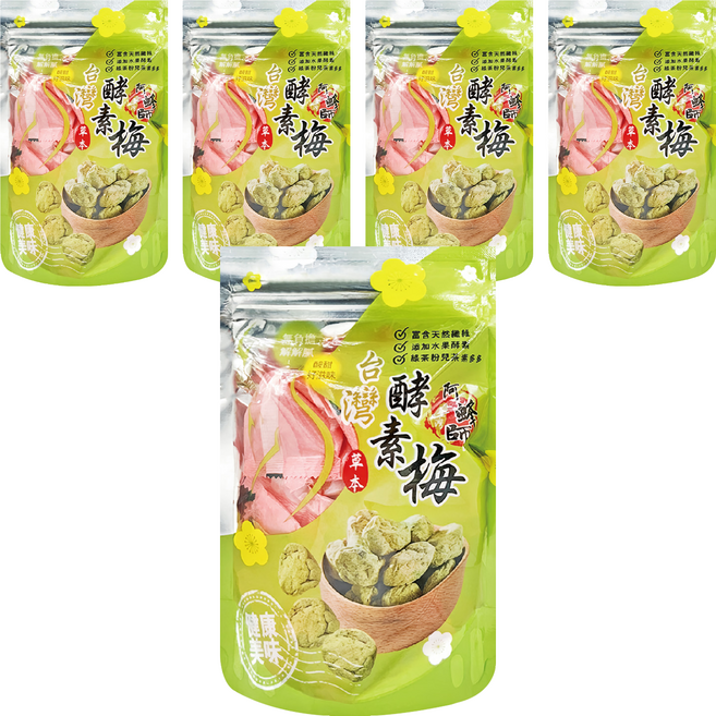 晨一 阿蜂師台灣酵素梅, 200g, 5袋