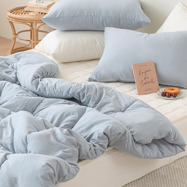 쉬즈홈 국내 제조 쉐이크밀크 워싱 차렵이불 세트