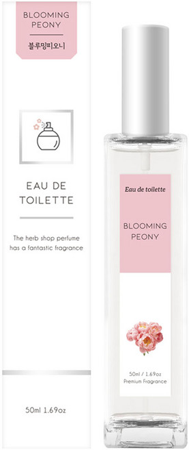 더허브샵 블루밍피오니 오 드 뚜왈렛, 50ml, 1개