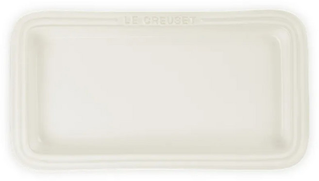 LE CREUSET 瓷器長方盤, 蛋白霜, 1個