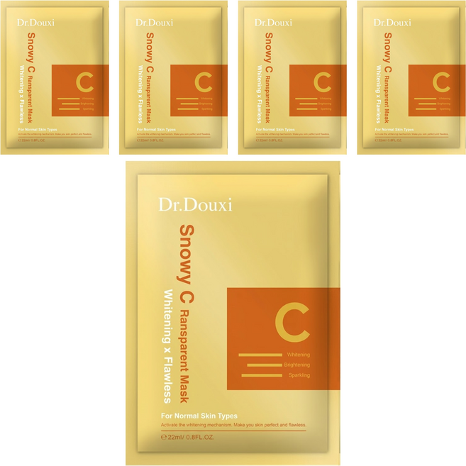 Dr.Douxi 朵璽 雪耀C透白面膜, 5片, 1盒