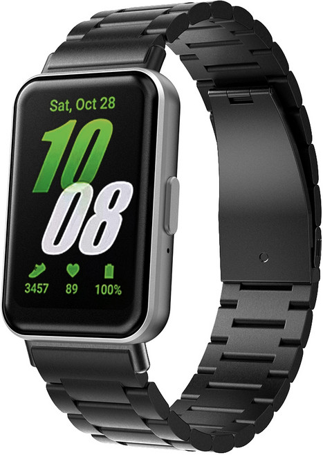 구스페리 메탈스틸 밴드 스트랩, 블랙, 1개