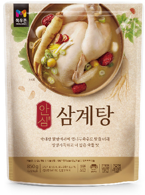 안심 삼계탕, 1개, 850g