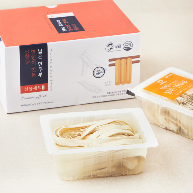 한둘 명인이 만든 넓은 면두부, 100g, 4개