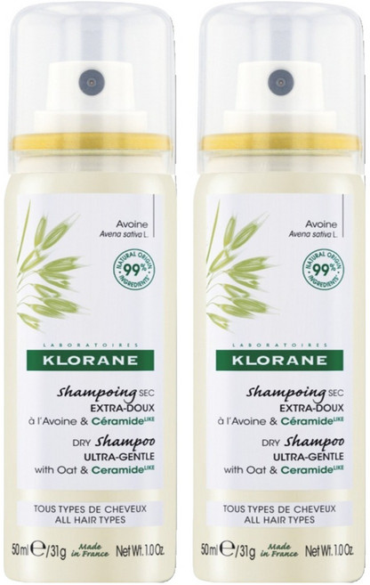 클로란 오트 & 세라마이드 저자극 드라이샴푸, 50ml, 2개