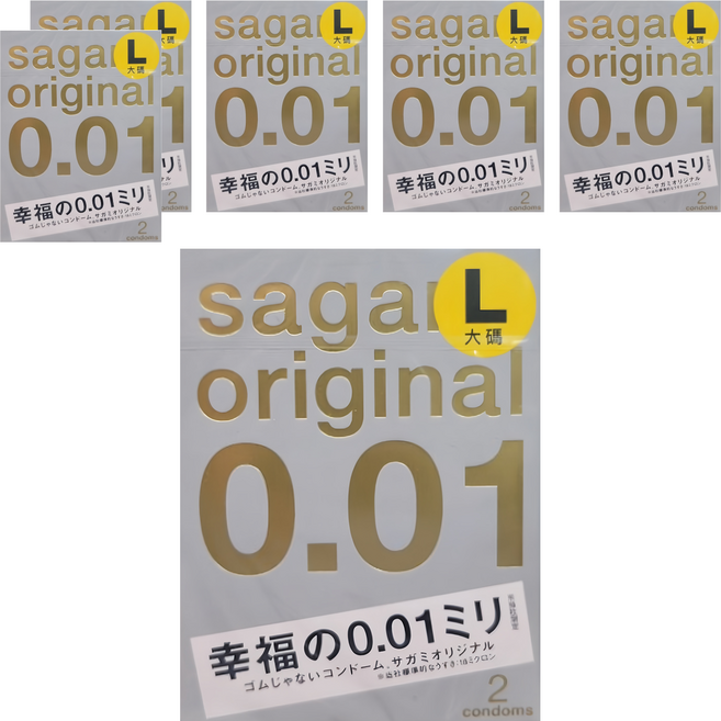 sagami original 相模元祖 001 極致薄衛生套 大碼 L, 6盒, 2片