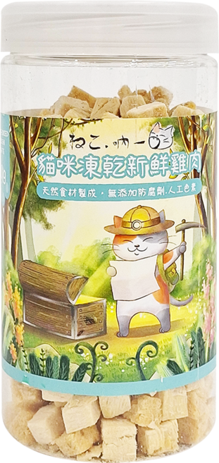 Neko 吶一口 貓咪凍乾 3個月以上, 新鮮雞肉, 100g, 1罐