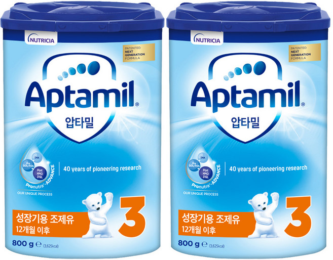 압타밀 프로누트라 어드밴스 HMO 분유 3단계, 800g, 2개