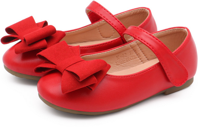 키펀트 여아용 스웨이드 리본 구두 K-42