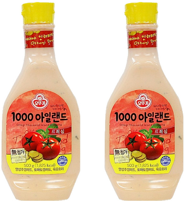 오뚜기 1000아일랜드드레싱, 2개, 500g