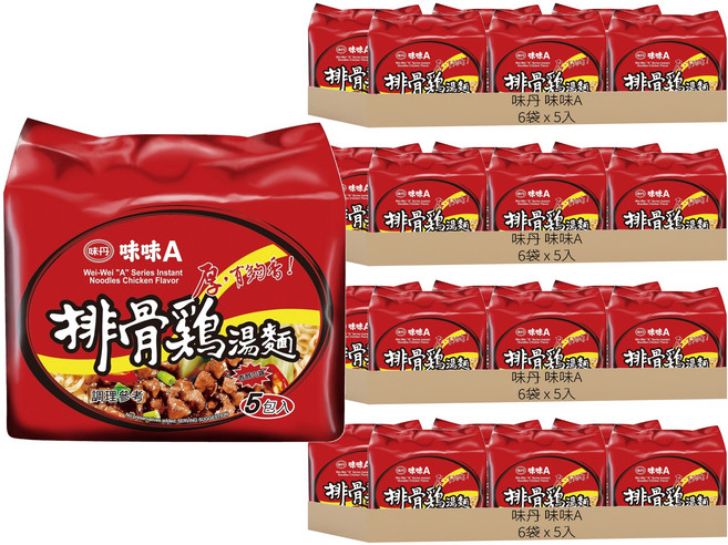 味丹 味味A 排骨雞湯麵 90g, 120包