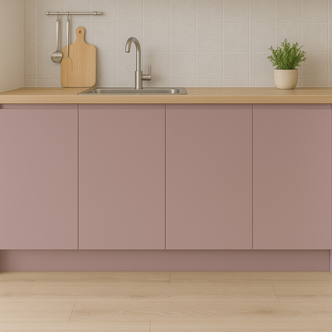 데코리아 생활방수 접착식 셀프 인테리어 필름, SOLIDL611마운트바텐핑크, 폭 123cm x 길이 2m